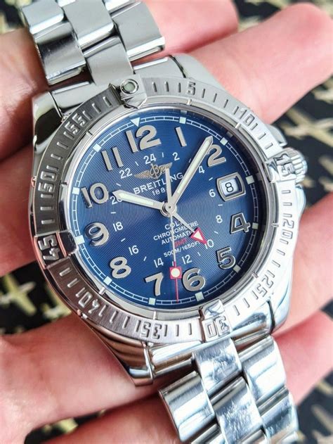 breitling col gmt|copy Breitling colt chronograph watch.